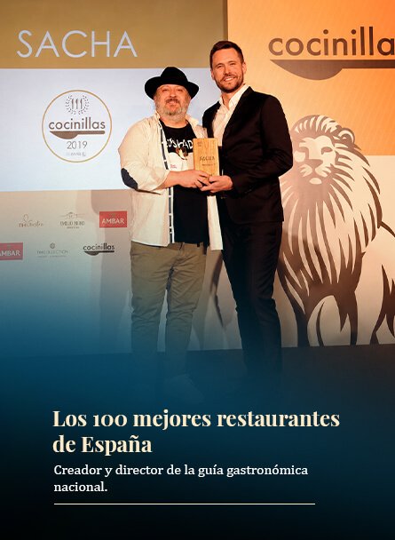 Los 100 mejores restaurantes de España · creador y director de la guía nacional